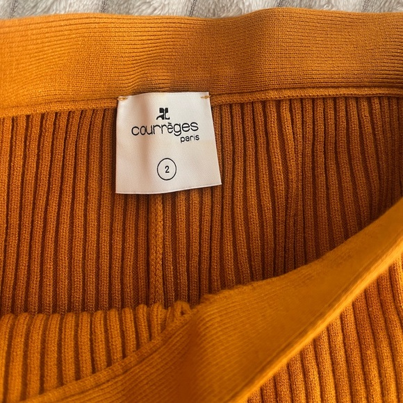 COURREGES REEDITION RIB KNIT PANTS • Size 2 - Picture 12 of 14